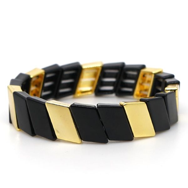 kelitch luxury retro women men cuff wrap bracelets handcrafted enamel tile beads elastic stretch wrap bracelets bijoux, Black
kelitch luxury retro women men cuff wrap bracelets handcrafted enamel tile beads elastic stretch wrap bracelets bijoux, Black