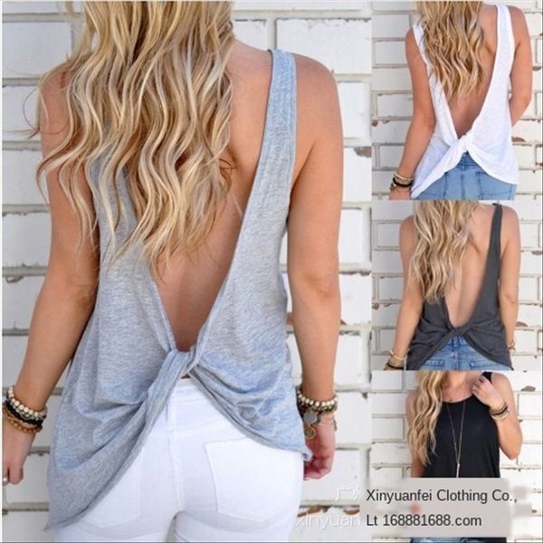 2019 sleeveless unbacked knotted women's 2019 sleeveless unbacked knotted vest women's vest, White
2019 sleeveless unbacked knotted women's 2019 sleeveless unbacked knotted vest women's vest, White
