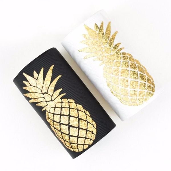 100y/lot 75mm 3" gold foil pineapple printed grosgrain ribbon diy handmade material welcome custom order, Slivery;white
100y/lot 75mm 3" gold foil pineapple printed grosgrain ribbon diy handmade material welcome custom order, Slivery;white
