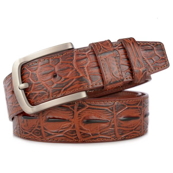 crocodile grain men genuine leather belts pin buckle luxury jeans belts alligator waistband quality guarantee zlb119, Black;brown
crocodile grain men genuine leather belts pin buckle luxury jeans belts alligator waistband quality guarantee zlb119, Black;brown