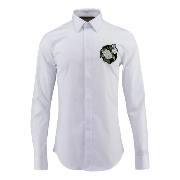 cloth men's wear long sleeve shirt men's la embroidery duo crowd brand shirt male, White;black
cloth men's wear long sleeve shirt men's la embroidery duo crowd brand shirt male, White;black