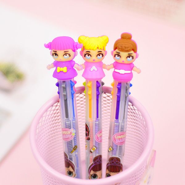 cartoon 6 in 1 lovely girl dolls ballpoint pen multicolor surprise kawaii baby ball pen for kids gift school stationery supply, Blue;orange
cartoon 6 in 1 lovely girl dolls ballpoint pen multicolor surprise kawaii baby ball pen for kids gift school stationery supply, Blue;orange