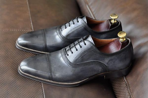 italy style men's dress shoes lace up genuine leather handmade patchwork breathable mix colour dark blue smart casual oxfords, Black
italy style men's dress shoes lace up genuine leather handmade patchwork breathable mix colour dark blue smart casual oxfords, Black