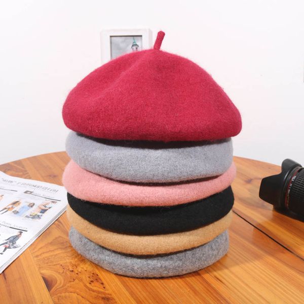 new soft wool beret women autumn winter students wild warm hat adjustable fashion painter cap vintage wool berets beanie hat, Blue;gray
new soft wool beret women autumn winter students wild warm hat adjustable fashion painter cap vintage wool berets beanie hat, Blue;gray