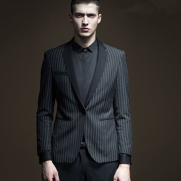 and fine notch lapel groomsmen one button groom tuxedos men suits wedding/prom/dinner man blazer(jacket+pants+tie) 030, Black;gray
and fine notch lapel groomsmen one button groom tuxedos men suits wedding/prom/dinner man blazer(jacket+pants+tie) 030, Black;gray