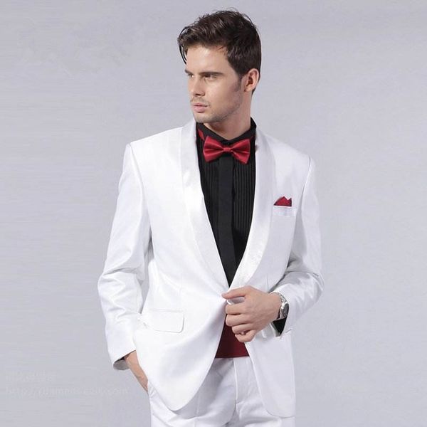 2019 белый жених костюмы мужчины slim fit бизнес формальная одежда пиджак набор смокинги 2 шт.(куртка+брюки, White;black
2019 белый жених костюмы мужчины slim fit бизнес формальная одежда пиджак набор смокинги 2 шт.(куртка+брюки, White;black