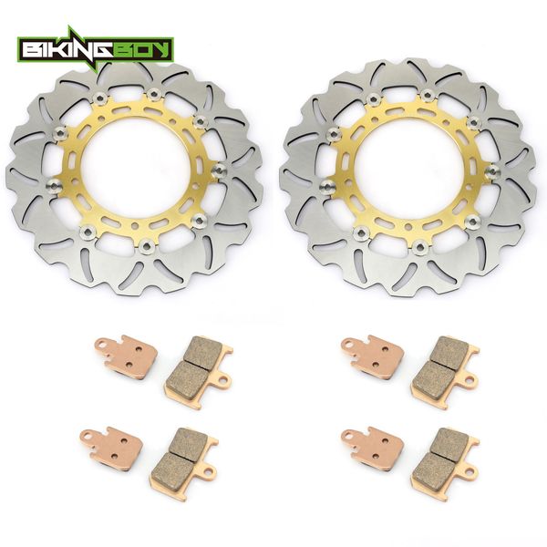 bikingboy for yzf r1 2007 2008 2009 2010 2011 2012 2012 2013 wavy / round front brake discs disks rotors pads
bikingboy for yzf r1 2007 2008 2009 2010 2011 2012 2012 2013 wavy / round front brake discs disks rotors pads
