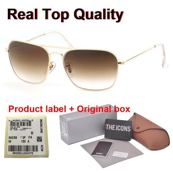 brand designer sunglasses men women alloy frame gradient glass lens oculos de sol with retail cases and label, White;black