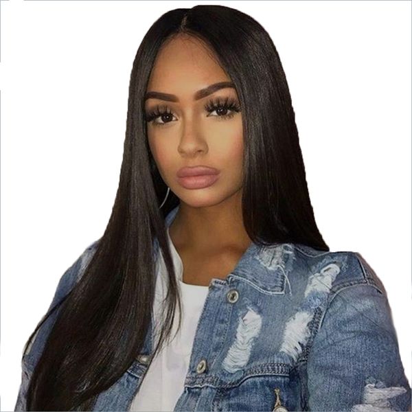 full lace human hair wigs pre plucked for black women remy brazilian straight lace front wig with baby hair bleached knots, Black;brown
full lace human hair wigs pre plucked for black women remy brazilian straight lace front wig with baby hair bleached knots, Black;brown