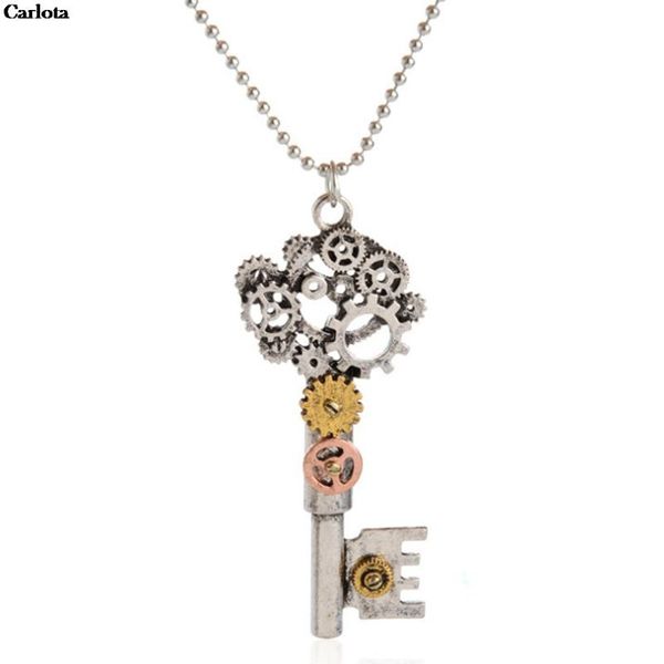 retro exaggerated gear key vintage gear pendant necklace personality steampunk necklace european and american explosions jewelry, Silver
retro exaggerated gear key vintage gear pendant necklace personality steampunk necklace european and american explosions jewelry, Silver