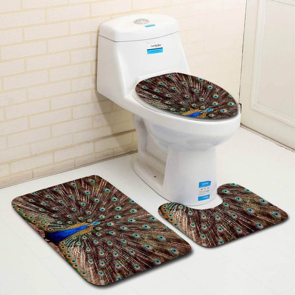 zeegle bath mat peacock pattern 3pcs bathroom carpet foot mat bathroom rug set non-slip for toilet bath rugs
zeegle bath mat peacock pattern 3pcs bathroom carpet foot mat bathroom rug set non-slip for toilet bath rugs