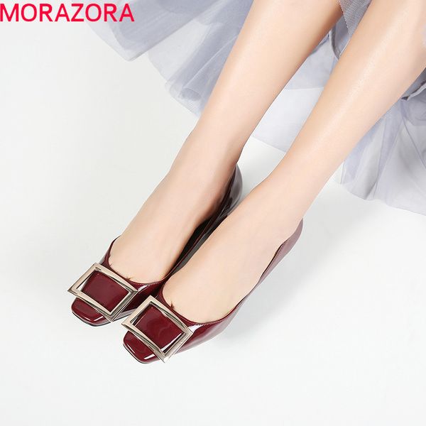 morazora, 2019, nueva llegada de primavera, verano, zapatos individuales para mujer, punta cuadrada, zapatos de tacones medios, zapatos de, Black
morazora, 2019, nueva llegada de primavera, verano, zapatos individuales para mujer, punta cuadrada, zapatos de tacones medios, zapatos de, Black