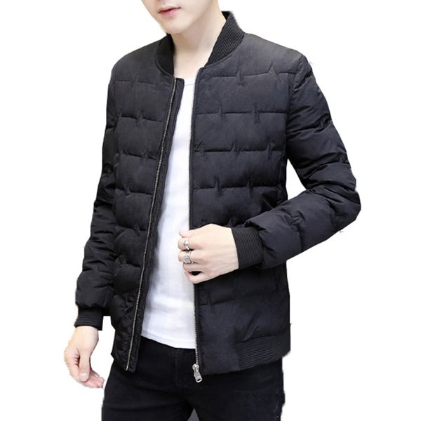 korean slim fit jacket men fashion baseball collar padded coats streetwear thicken men short coats jacket clothes male clothing, Black
korean slim fit jacket men fashion baseball collar padded coats streetwear thicken men short coats jacket clothes male clothing, Black