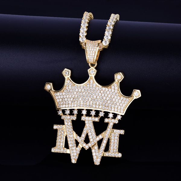 crown with mw necklaces & pendants with tennis chain gold silver color bling cubic zircon men's hip hop men jewelry
crown with mw necklaces & pendants with tennis chain gold silver color bling cubic zircon men's hip hop men jewelry