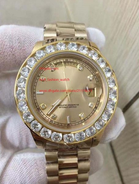 116610 sapphire yellow dial president day-date ii 41mm 18k yellow gold bigger diamond automatic mechanical mens watch watches, Slivery;brown
116610 sapphire yellow dial president day-date ii 41mm 18k yellow gold bigger diamond automatic mechanical mens watch watches, Slivery;brown