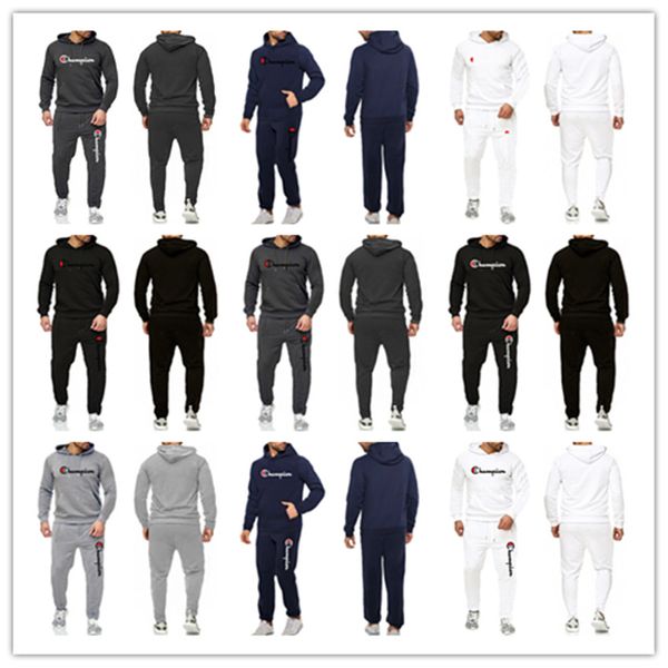 champion brand hoodie and pants men's 2 piece clothes set autumn winter designer tracksuit fleece hooded sweater sportswear s-3xl b8230, White
champion brand hoodie and pants men's 2 piece clothes set autumn winter designer tracksuit fleece hooded sweater sportswear s-3xl b8230, White