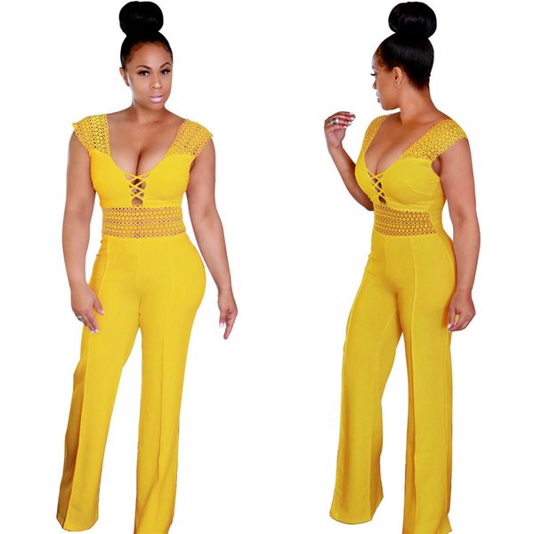 women girls hollow out deep v neck one piece playsuit sleeveless long pant jumpsuit bodysuit women overalls, Black;white
women girls hollow out deep v neck one piece playsuit sleeveless long pant jumpsuit bodysuit women overalls, Black;white