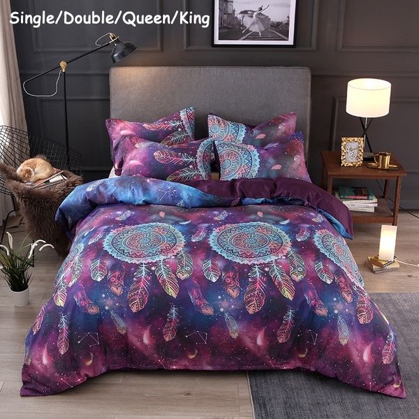bohemian ethnic style bedroom decor soft duvet cover set bedding set