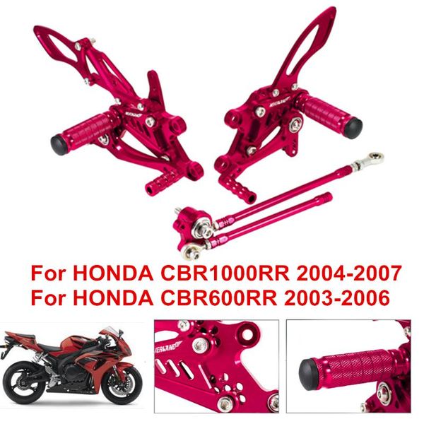 red design for cbr1000rr cbr600rr motorcycle cnc adjustable rider rear sets rearset footrest foot peg d45
red design for cbr1000rr cbr600rr motorcycle cnc adjustable rider rear sets rearset footrest foot peg d45