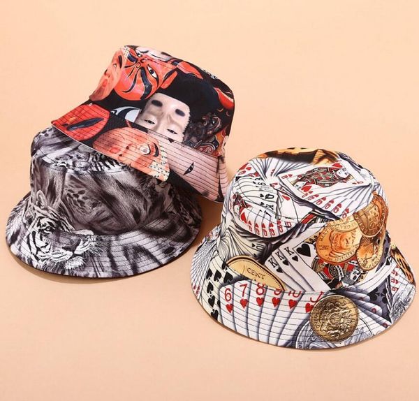 2019 two side reversible graffiti bucket hat for men women tiger playing cards hip hop bob caps trendy panama hat for summer, Blue;gray
2019 two side reversible graffiti bucket hat for men women tiger playing cards hip hop bob caps trendy panama hat for summer, Blue;gray