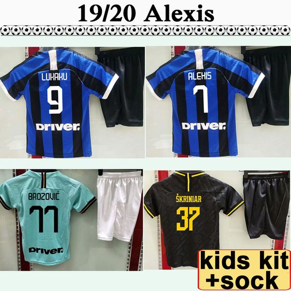 19 20 lukaku kids kit soccer jerseys alexis skriniar vecino candreva home away football shirts brozovic d' ambrosio boy girl socks unif, Black
19 20 lukaku kids kit soccer jerseys alexis skriniar vecino candreva home away football shirts brozovic d' ambrosio boy girl socks unif, Black