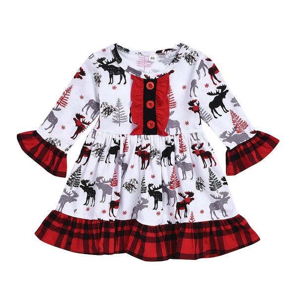 autumn spring girls princess cotton dress children clothing deer printing christmas plaid long sleeve dresses baby girl kid clothing, Red;yellow
autumn spring girls princess cotton dress children clothing deer printing christmas plaid long sleeve dresses baby girl kid clothing, Red;yellow