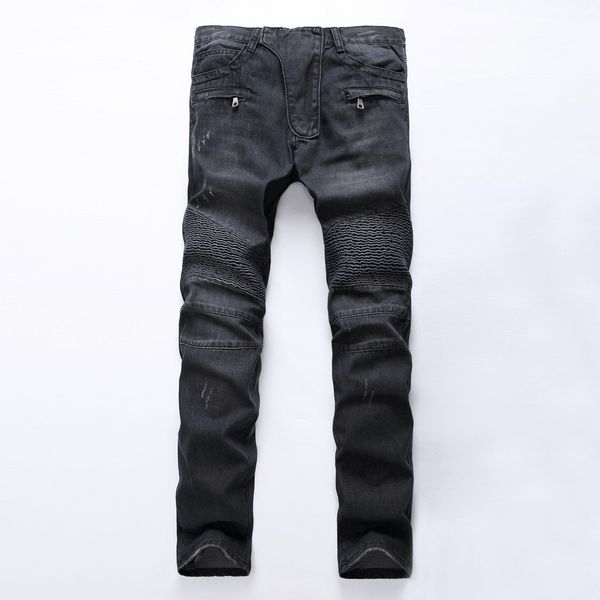 men's 28-40 creased light quality designer long ripped with high mid rise holes straight size trousers slim jeans bvjac, Black
men's 28-40 creased light quality designer long ripped with high mid rise holes straight size trousers slim jeans bvjac, Black