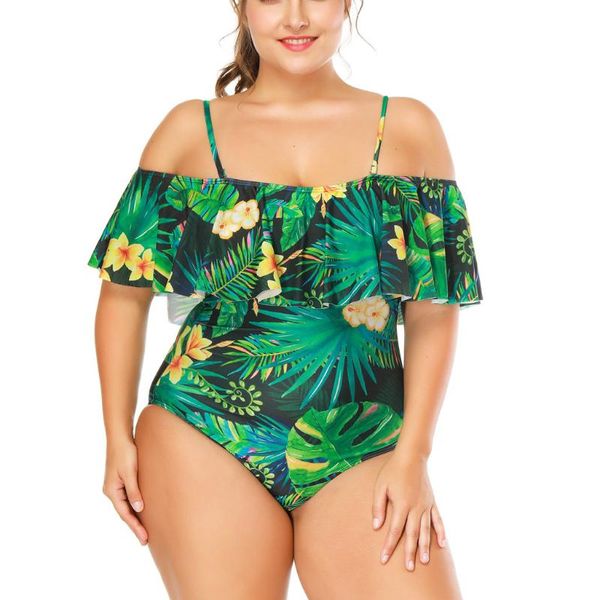 women's swimwear european and american fat ruffled slim one-piece swimsuit suit women c30615, White;black
women's swimwear european and american fat ruffled slim one-piece swimsuit suit women c30615, White;black
