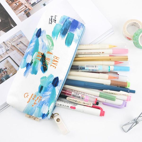 new colorful creative brush doodle pencil cases kawaii canvas school supplies stationery pencil bag box for school girl
new colorful creative brush doodle pencil cases kawaii canvas school supplies stationery pencil bag box for school girl