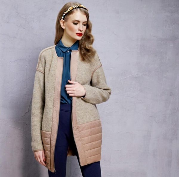 new autumn winter women vintage elegant coat fashion warm wool contrast color stitching loose woolen coat r2248, Black
new autumn winter women vintage elegant coat fashion warm wool contrast color stitching loose woolen coat r2248, Black
