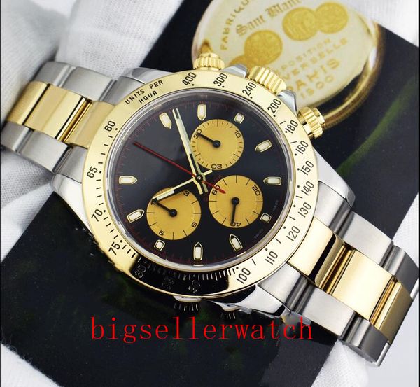luxury watches yellow gold & steel black 116523 watch chest 40mm two tone gold asian 2813 no chronograph mechanical fashion men's wrist, Slivery;brown
luxury watches yellow gold & steel black 116523 watch chest 40mm two tone gold asian 2813 no chronograph mechanical fashion men's wrist, Slivery;brown