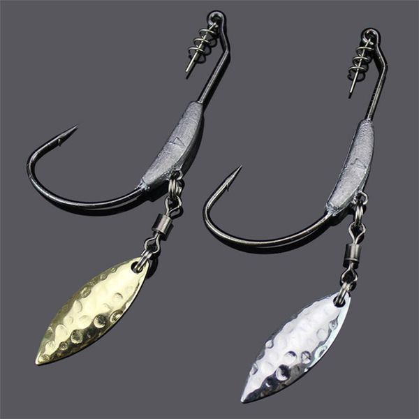 3pcs/lot 4.5g 5.5g 7.2g with lead crank fishing hooks plus sequins wide belly single fishhook road head hook for fishing tools
3pcs/lot 4.5g 5.5g 7.2g with lead crank fishing hooks plus sequins wide belly single fishhook road head hook for fishing tools