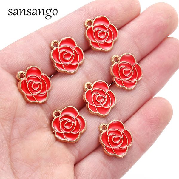 red enamel rose charm pendants gold color alloy beads for making necklace bracelet jewelry finding, Bronze;silver
red enamel rose charm pendants gold color alloy beads for making necklace bracelet jewelry finding, Bronze;silver