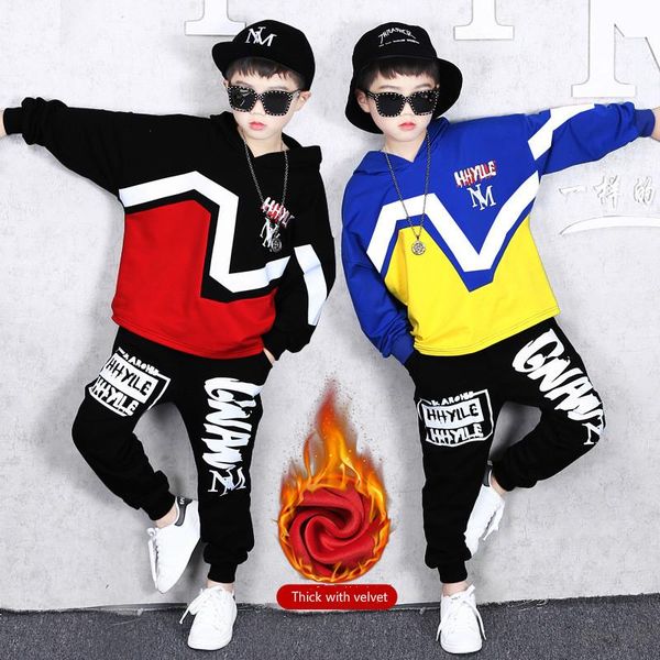 children's clothing autumn and winter coat boy plus velvet sweater sports pants baby trend fashion jacket street dance style clothes 2, White
children's clothing autumn and winter coat boy plus velvet sweater sports pants baby trend fashion jacket street dance style clothes 2, White