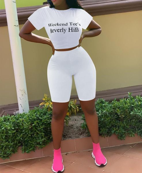 women letter print white 2pcs suits summer crew neck clothing summer casual knee length tracksuits, Gray
women letter print white 2pcs suits summer crew neck clothing summer casual knee length tracksuits, Gray