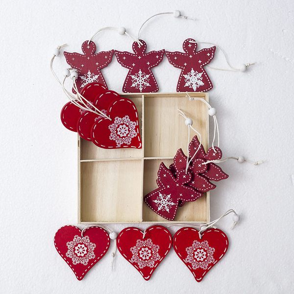 white red christmas tree ornament wooden hanging pendants angel snow bell elk star christmas decorations for home 12pcs/set
white red christmas tree ornament wooden hanging pendants angel snow bell elk star christmas decorations for home 12pcs/set