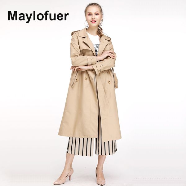 maylofuer autumn new high fashion brand woman classic double breasted trench coat waterproof raincoat business outerwear, Tan;black
maylofuer autumn new high fashion brand woman classic double breasted trench coat waterproof raincoat business outerwear, Tan;black