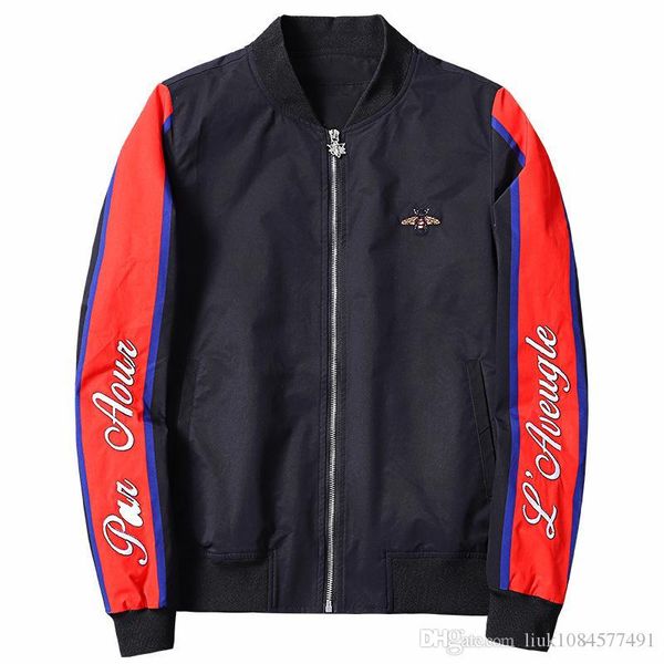 19ss новых людей куртка на молнии bee вышивки stand collar hip hop повседневная coat красивый mens конструктора куртки plus размер m-6xl, Black;brown
19ss новых людей куртка на молнии bee вышивки stand collar hip hop повседневная coat красивый mens конструктора куртки plus размер m-6xl, Black;brown