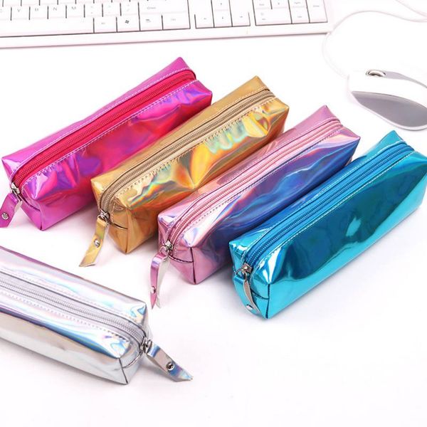 iridescent laser pencil case quality pu school supplies stationery gift pencilcase school cute pencil box tools bag
iridescent laser pencil case quality pu school supplies stationery gift pencilcase school cute pencil box tools bag