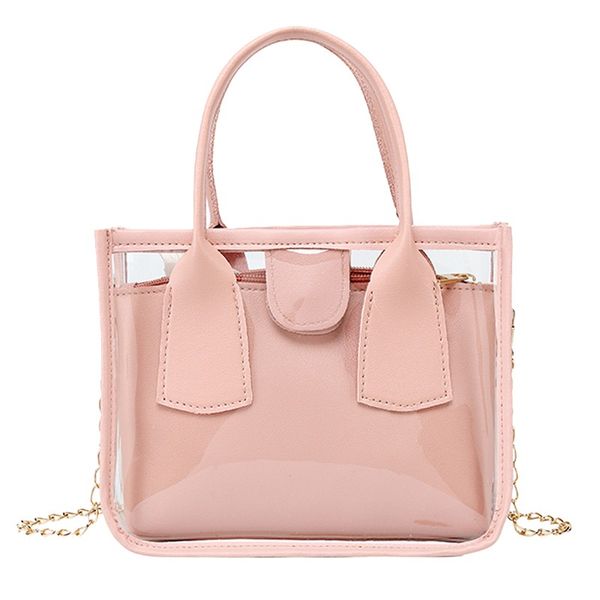 2020 summer new handbag pvc transparent women bag sweet printed letter square phone bag chain shoulder
2020 summer new handbag pvc transparent women bag sweet printed letter square phone bag chain shoulder