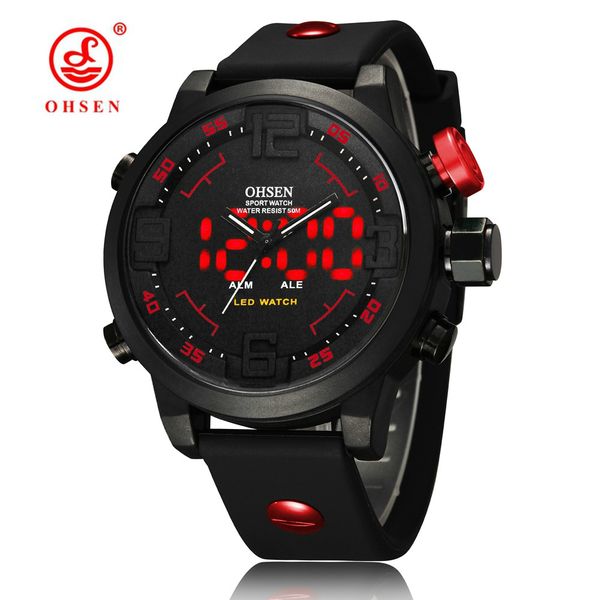 ohsen sports men's watches fashion quartz digital watch men led date day alarm waterproof army wrist watches relogio masculino, Slivery;brown
ohsen sports men's watches fashion quartz digital watch men led date day alarm waterproof army wrist watches relogio masculino, Slivery;brown