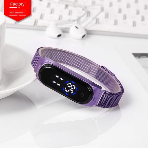 creative trendsetter magnet-absorbing lazy iron-absorbing stone student electronic watch milan led touch electronic watch, Blue
creative trendsetter magnet-absorbing lazy iron-absorbing stone student electronic watch milan led touch electronic watch, Blue