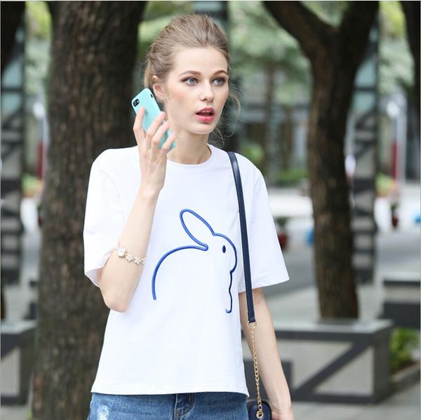 high-grade embroidery women girls t shirt tees china 100% cotton short casual wholesalers sleeve shirts shirt blouse fashion women, White
high-grade embroidery women girls t shirt tees china 100% cotton short casual wholesalers sleeve shirts shirt blouse fashion women, White