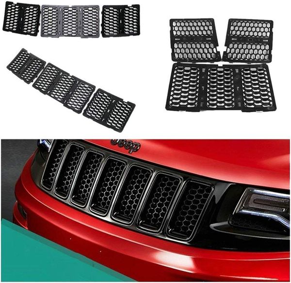 latest honeycomb matte mesh front grill grille inserts cover kit 7 pc for grand cherokee 2014 2015 2016
latest honeycomb matte mesh front grill grille inserts cover kit 7 pc for grand cherokee 2014 2015 2016
