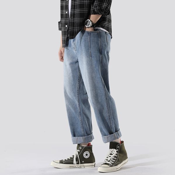 summer straight jeans men's fashion washed casual jeans men streetwear wild hip-hop loose vintage denim trousers mens -3xl, Blue
summer straight jeans men's fashion washed casual jeans men streetwear wild hip-hop loose vintage denim trousers mens -3xl, Blue