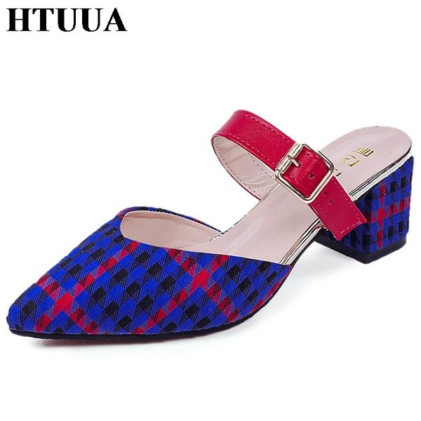 htuua new spring summer plaid slippers women pointed toe mules shoes ladies slip on slides high heels sandals flip flops sx2235, Black
htuua new spring summer plaid slippers women pointed toe mules shoes ladies slip on slides high heels sandals flip flops sx2235, Black