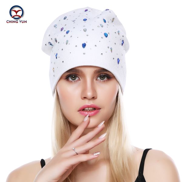 ching yun 2020 new women cashmere knit hat soft winter warm gypsophila rhinestonefemale solid color knitted hat, Blue;gray
ching yun 2020 new women cashmere knit hat soft winter warm gypsophila rhinestonefemale solid color knitted hat, Blue;gray