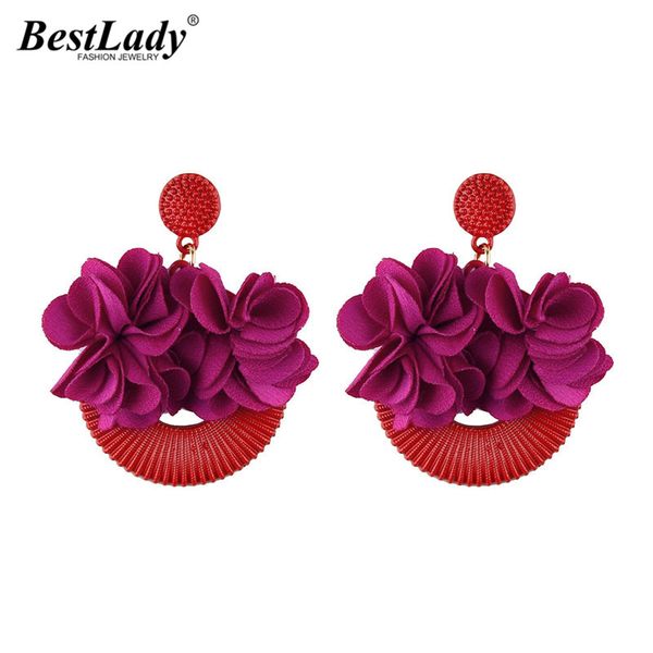 lady new fashion flower drop earrings for women pendant statement earrings jewelry wholesale charm dangle drop, Silver 
lady new fashion flower drop earrings for women pendant statement earrings jewelry wholesale charm dangle drop, Silver