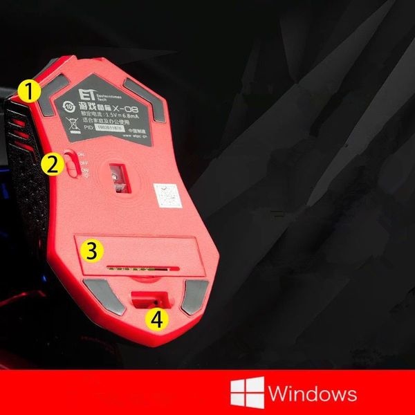wireless gaming mouse mute mice for gamer pc computer mice lapgame 7 buttons 2400dpi adjustable optical 2.4ghz with retail box 
wireless gaming mouse mute mice for gamer pc computer mice lapgame 7 buttons 2400dpi adjustable optical 2.4ghz with retail box