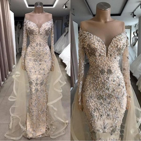 luxury beige mermaid long prom dresses 2019 beaded crystals sheer long sleeves crew neck mermaid evening gowns formal bc0874
luxury beige mermaid long prom dresses 2019 beaded crystals sheer long sleeves crew neck mermaid evening gowns formal bc0874